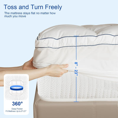 ResortLuxe™ Premium Quilted 1000GSM Extra Thick Mattress Topper